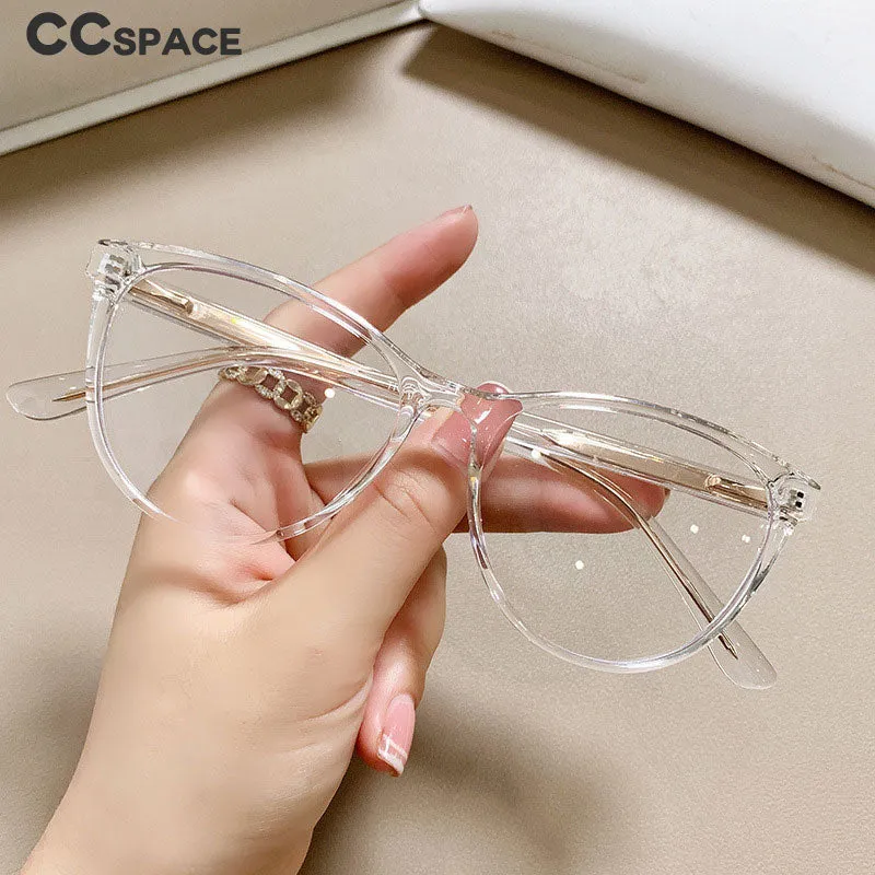 CCspace Women's Full Rim Square Cat Eye Tr 90 Titanium Eyeglasses 55711