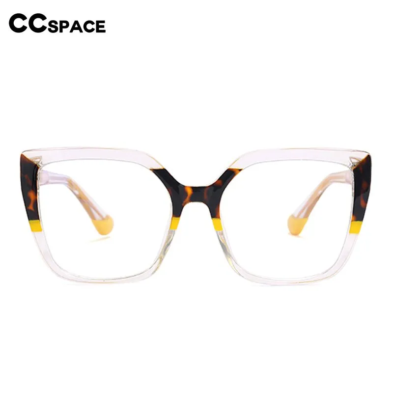 CCspace Women's Full Rim Square Cat Eye Tr 90 Titanium Eyeglasses 56238