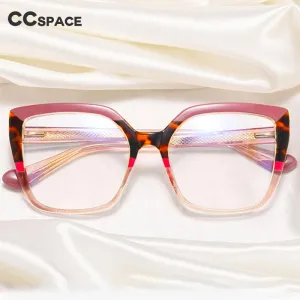 CCspace Women's Full Rim Square Cat Eye Tr 90 Titanium Eyeglasses 56238