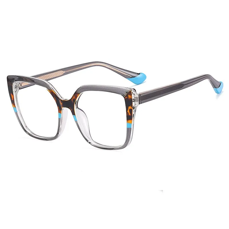 CCspace Women's Full Rim Square Cat Eye Tr 90 Titanium Eyeglasses 56238