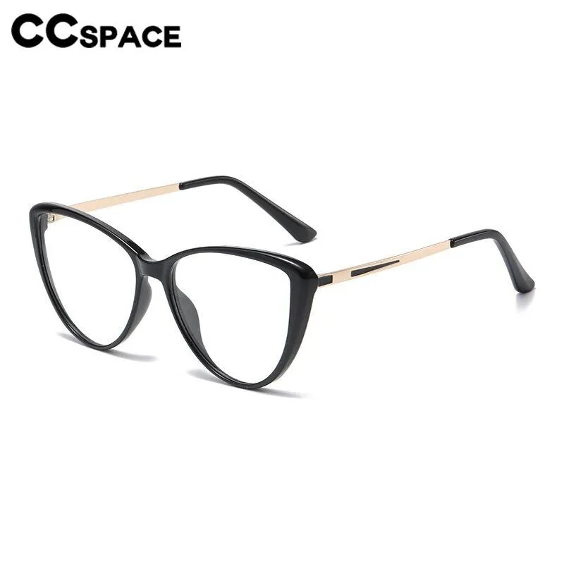 CCspace Women's Full Rim Square Cat Eye Tr 90 Titanium Eyeglasses 56741