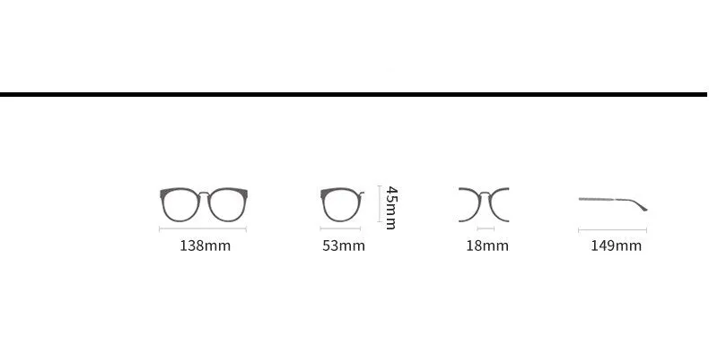 CCspace Women's Full Rim Square Cat Eye Tr 90 Titanium Eyeglasses 56741