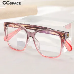 CCspace Women's Full Rim Square Tr 90 Eyeglasses 55261