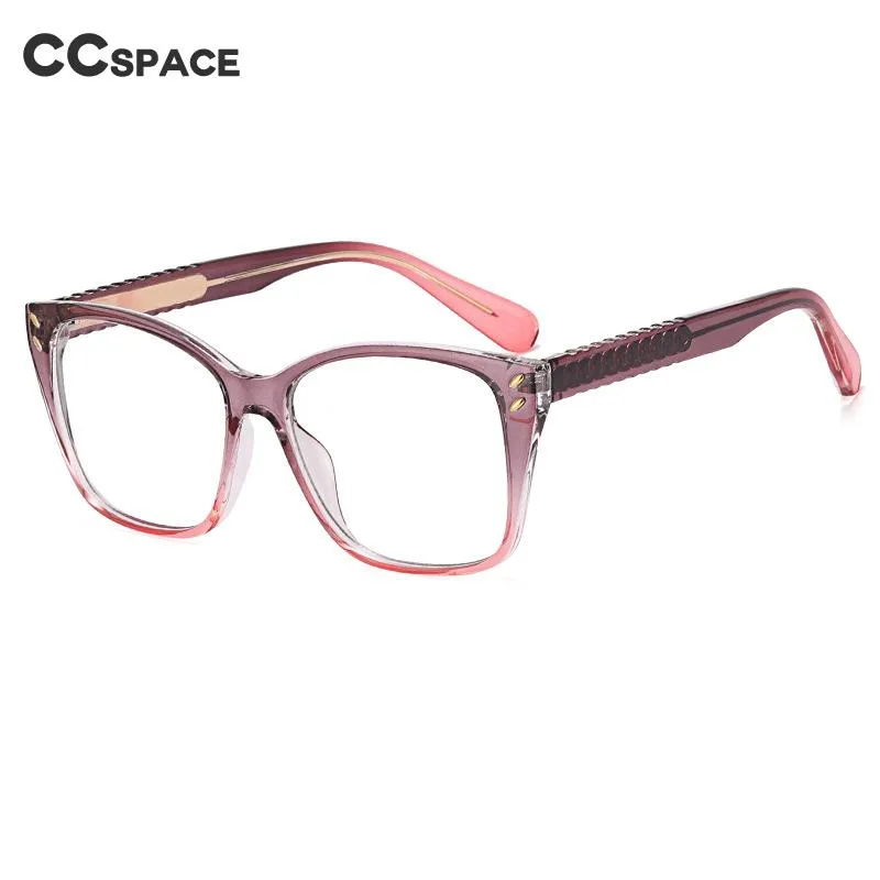 CCspace Women's Full Rim Square Tr 90 Eyeglasses 55261