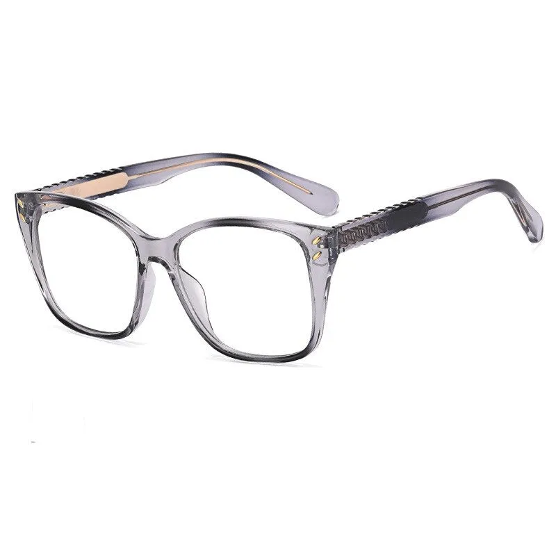 CCspace Women's Full Rim Square Tr 90 Eyeglasses 55261
