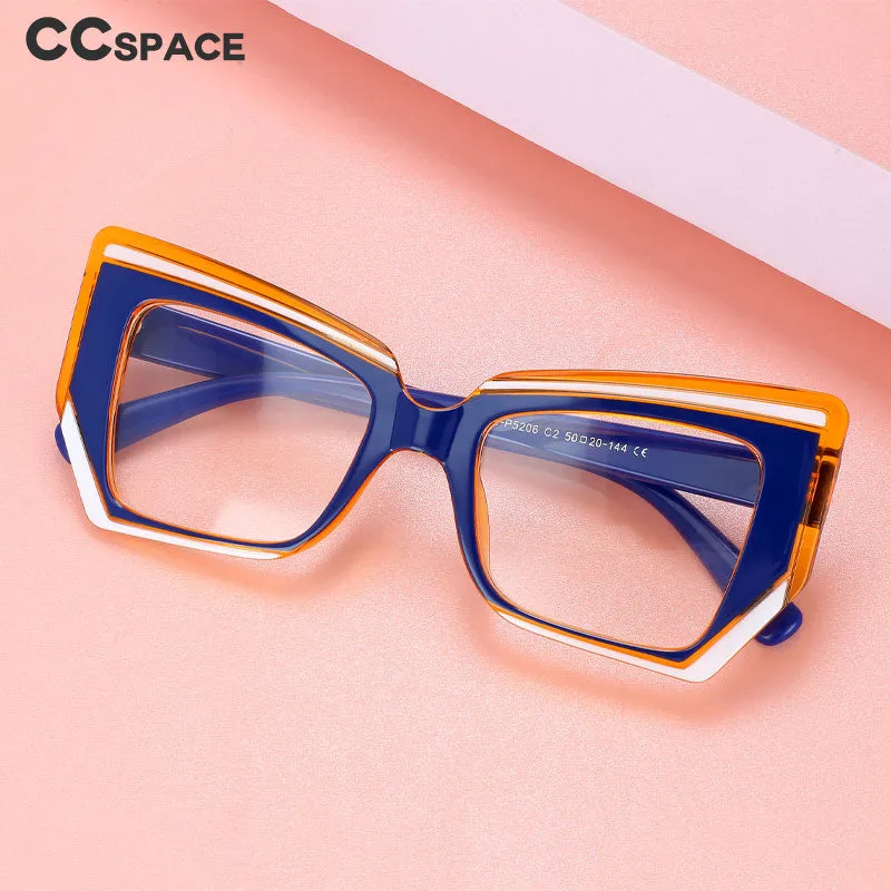 CCspace Women's Full Rim Square Tr 90 Eyeglasses 56416