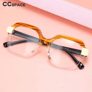CCspace Women's Full Rim Square Tr 90 Titanium Eyeglasses 56425