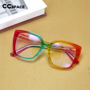 CCspace Women's Full Rim Square Tr 90 Titanium Frame Eyeglasses 54588