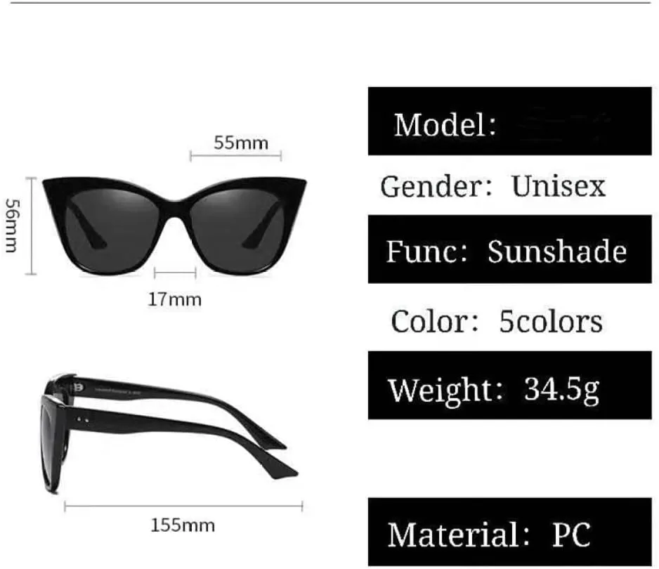CGZWFERA-Cat Eye Sunglasses Women Vintage for female UV400 Eyewear Shades Sunglasses
