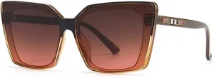 CGZWFERA-Large Fashion Sunglasses Women Designer Luxury Womens Cat Eye Sun Glasses Vintage UV400 Outdoor Oculos De Sol