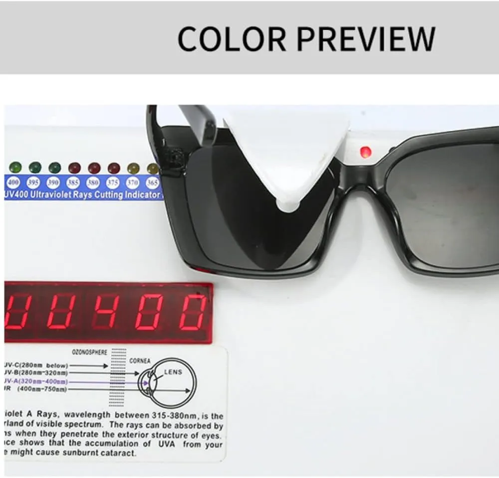 CGZWFERA-Large Sunglasses Womens Cat Eye Sun Glasses Vintage UV400 Outdoor