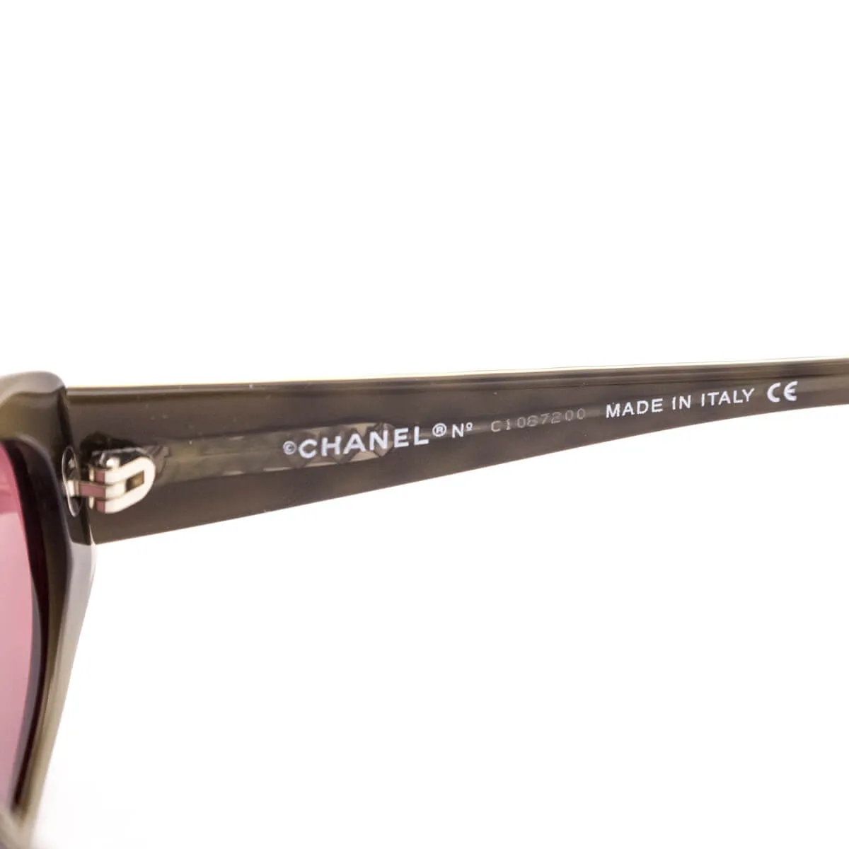 Chanel Burgundy Quilted Sunglasses