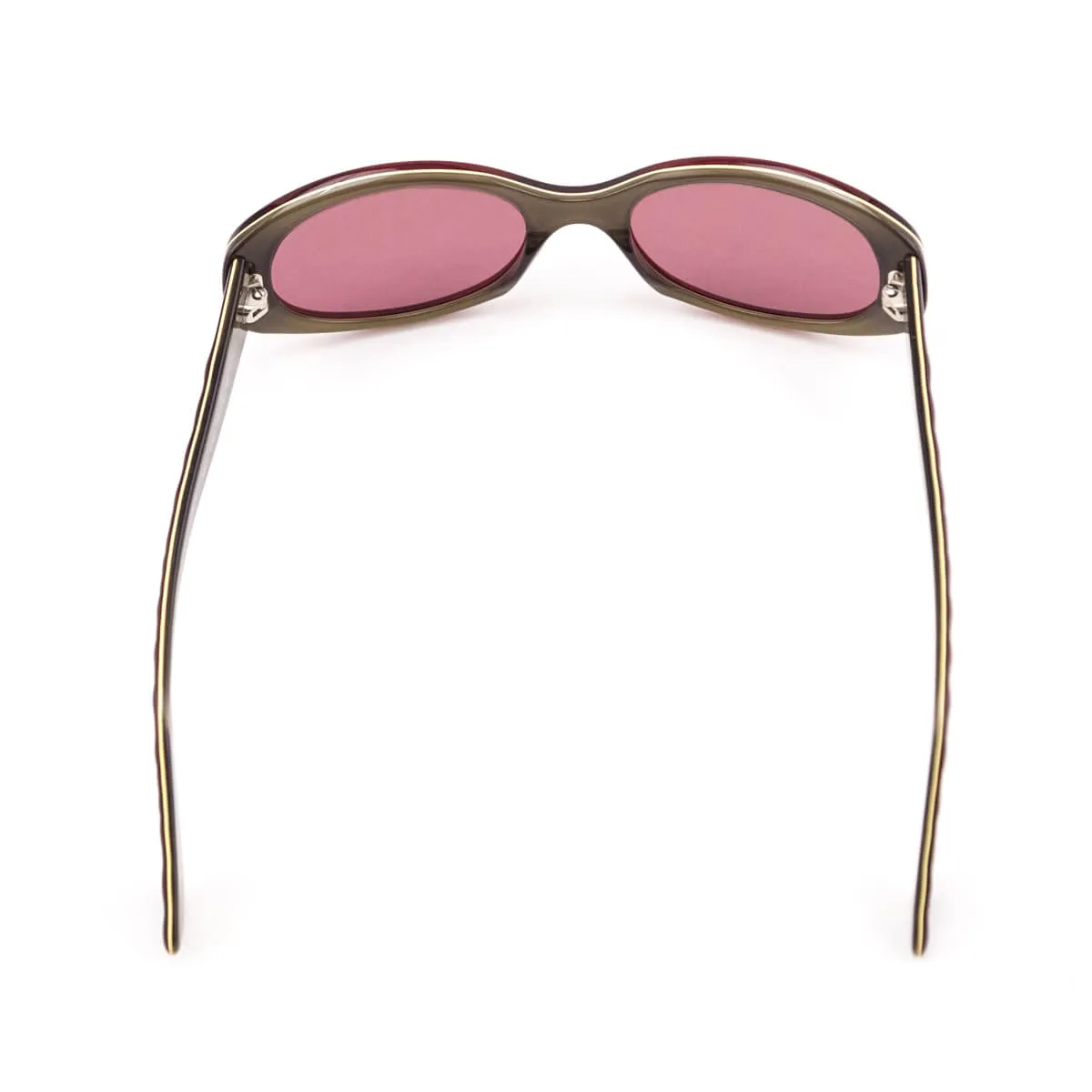 Chanel Burgundy Quilted Sunglasses