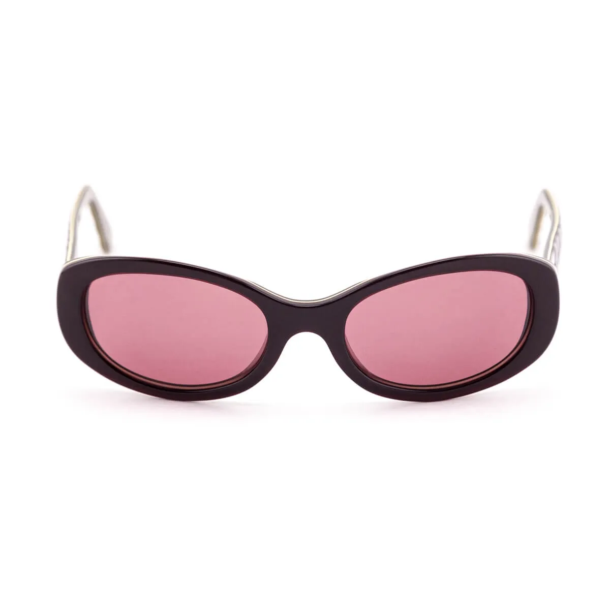 Chanel Burgundy Quilted Sunglasses