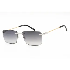 Charriol Men's Eyeglasses - Clear Lens Shiny Silver/Gold Rectangular | PC81007 C02