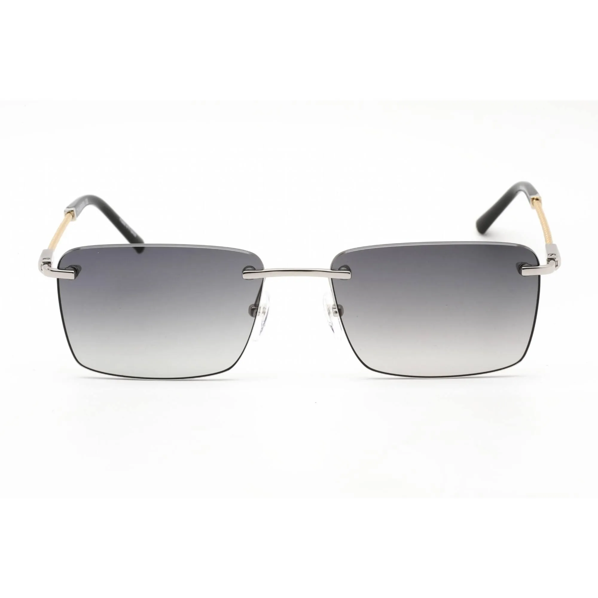 Charriol Men's Eyeglasses - Clear Lens Shiny Silver/Gold Rectangular | PC81007 C02