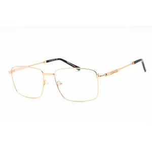 Charriol Men's Eyeglasses - Full Rim Shiny Gold Rectangular Titanium | PC75101 C01