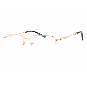 Charriol Men's Eyeglasses - Half Rim Shiny Gold Rectangular Titanium | PC75102 C01