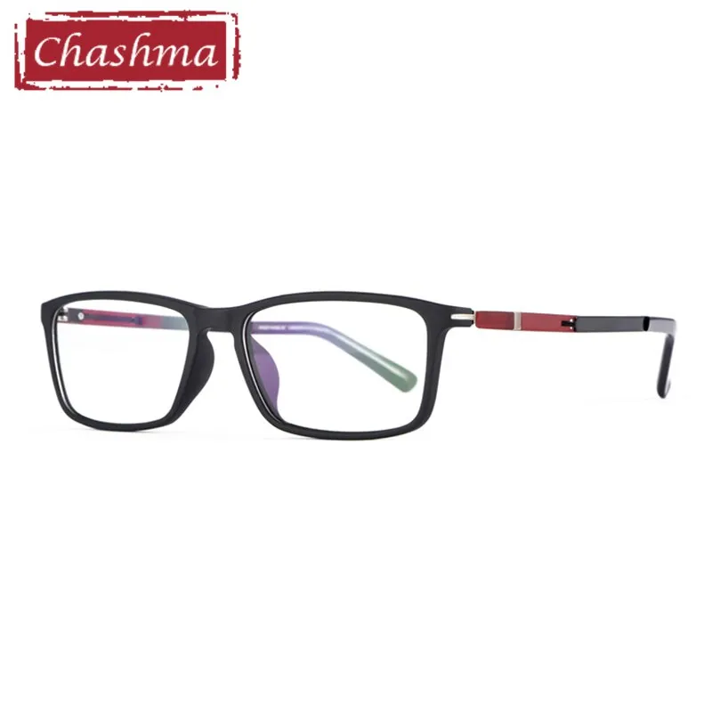 Chashma Men's Full Rim Square Tr 90 Alloy Eyeglasses 9164