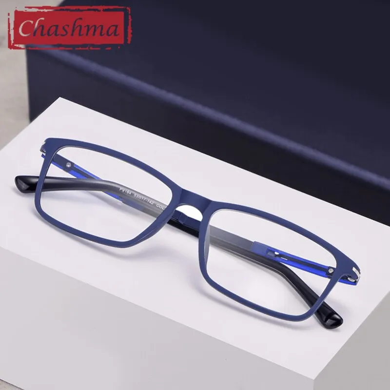 Chashma Men's Full Rim Square Tr 90 Alloy Eyeglasses 9164