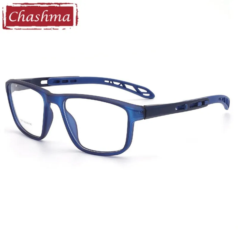 Chashma Men's Full Rim Square Tr 90 Sport Eyeglasses 7287