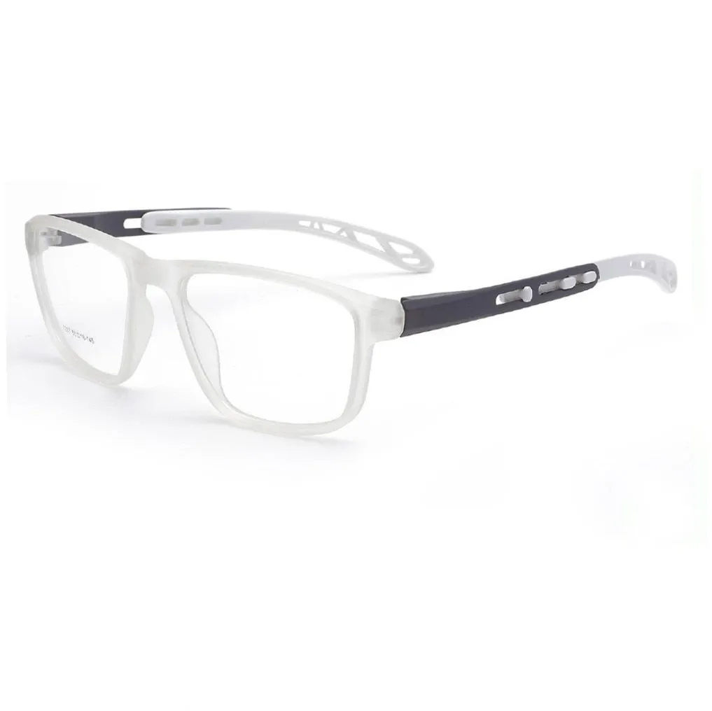 Chashma Men's Full Rim Square Tr 90 Sport Eyeglasses 7287