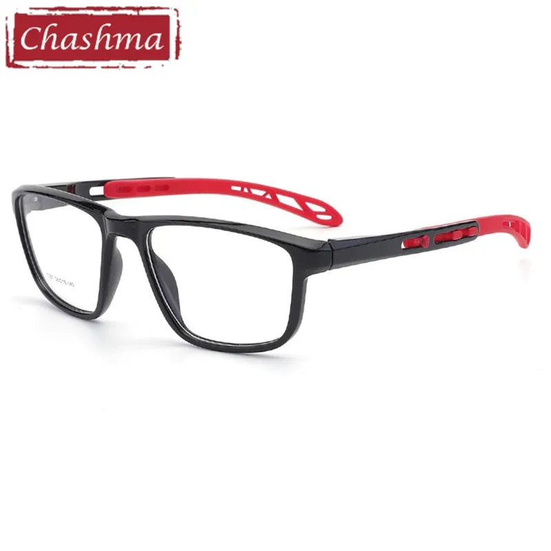 Chashma Men's Full Rim Square Tr 90 Sport Eyeglasses 7287