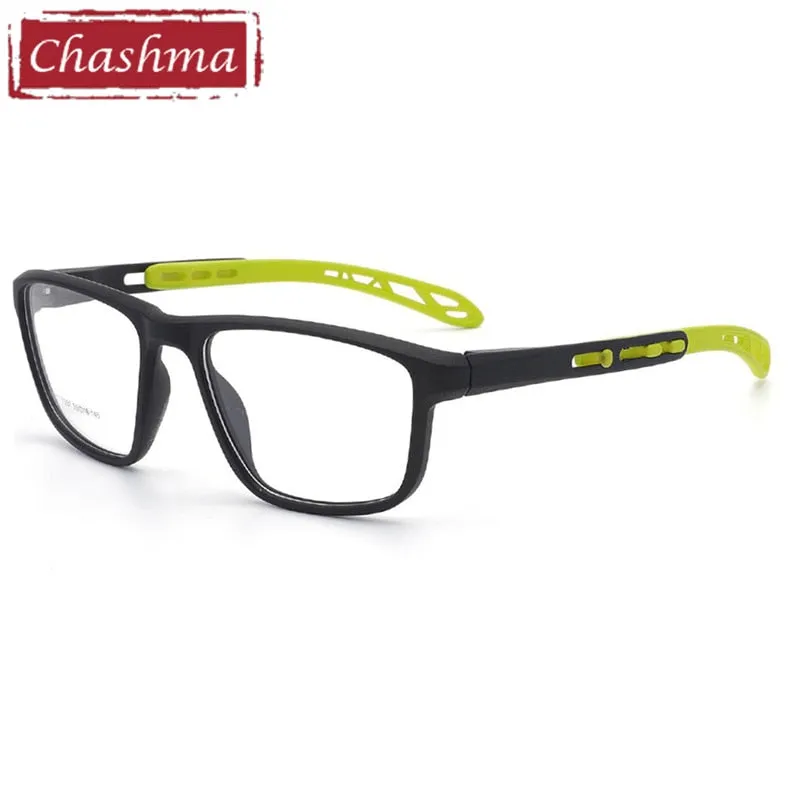 Chashma Men's Full Rim Square Tr 90 Sport Eyeglasses 7287
