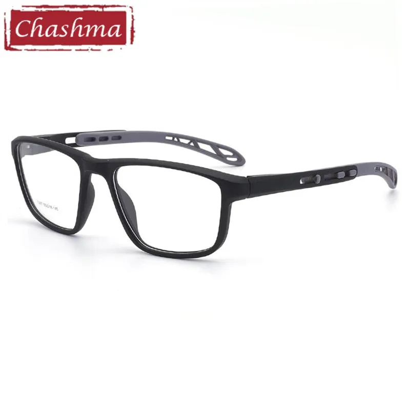 Chashma Men's Full Rim Square Tr 90 Sport Eyeglasses 7287