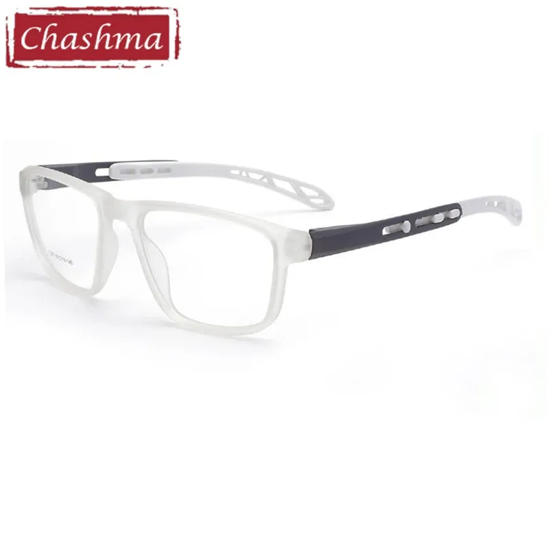 Chashma Men's Full Rim Square Tr 90 Sport Eyeglasses 7287