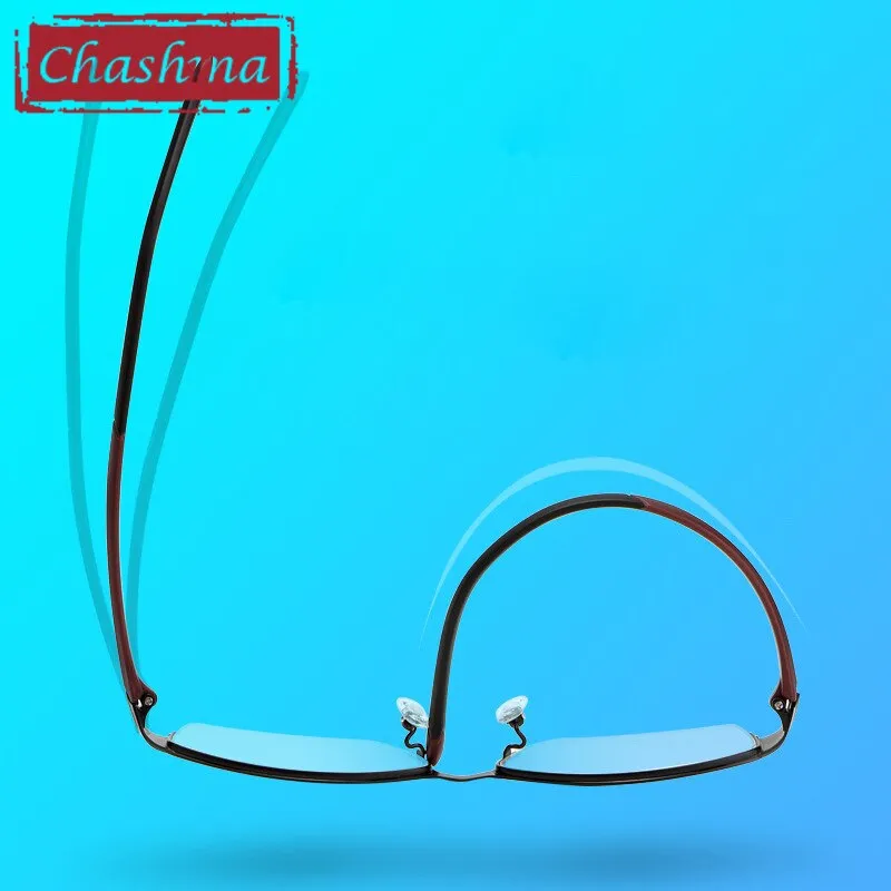 Chashma Men's Semi Rim Square Alloy Eyeglasses 8826