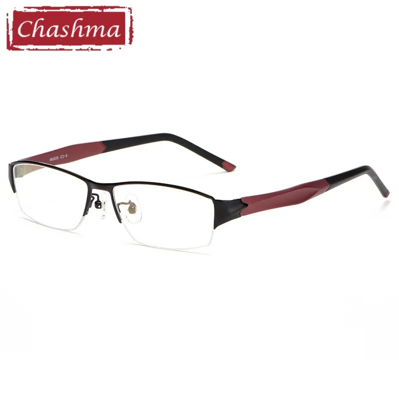 Chashma Men's Semi Rim Square Alloy Eyeglasses 8826
