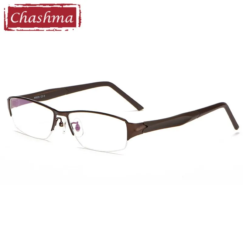 Chashma Men's Semi Rim Square Alloy Eyeglasses 8826