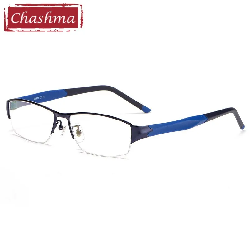 Chashma Men's Semi Rim Square Alloy Eyeglasses 8826
