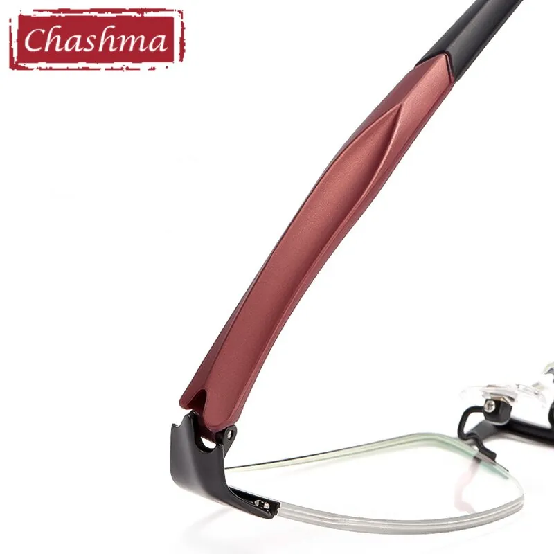 Chashma Men's Semi Rim Square Alloy Eyeglasses 8826