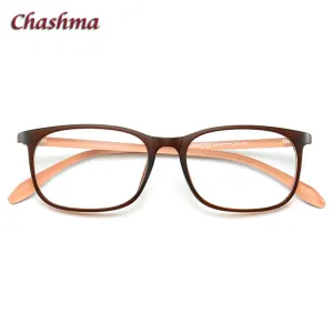 Chashma Ochki Unisex Full Rim Round Square Tr 90 Titanium Eyeglasses 6056