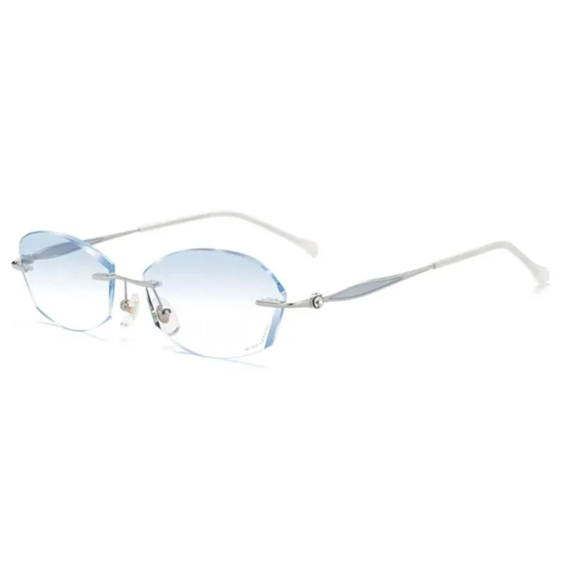 Chashma Ochki Women's Rimless Square Titanium Eyeglasses 2313
