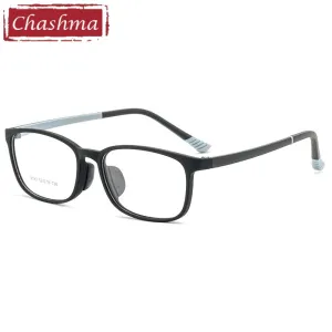 Chashma Ottica Children's Unisex Full Rim Square Tr 90 Titanium Eyeglasses 8093