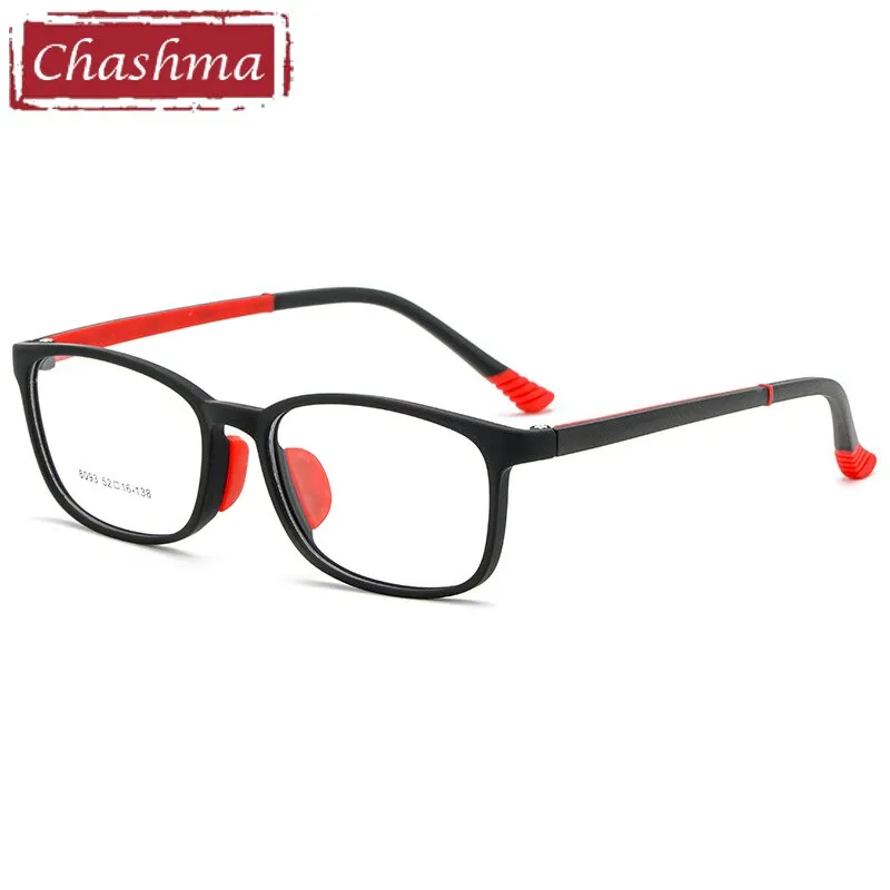 Chashma Ottica Children's Unisex Full Rim Square Tr 90 Titanium Eyeglasses 8093
