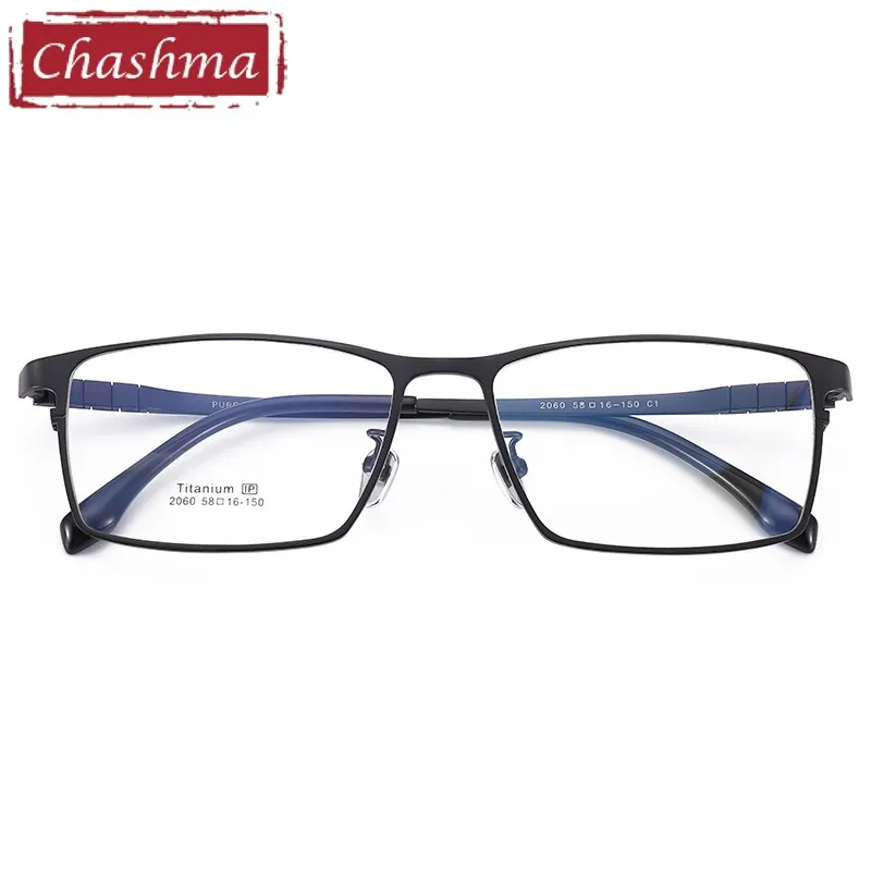 Chashma Ottica Men's Full Rim Oversized Square Titanium Eyeglasses 2060