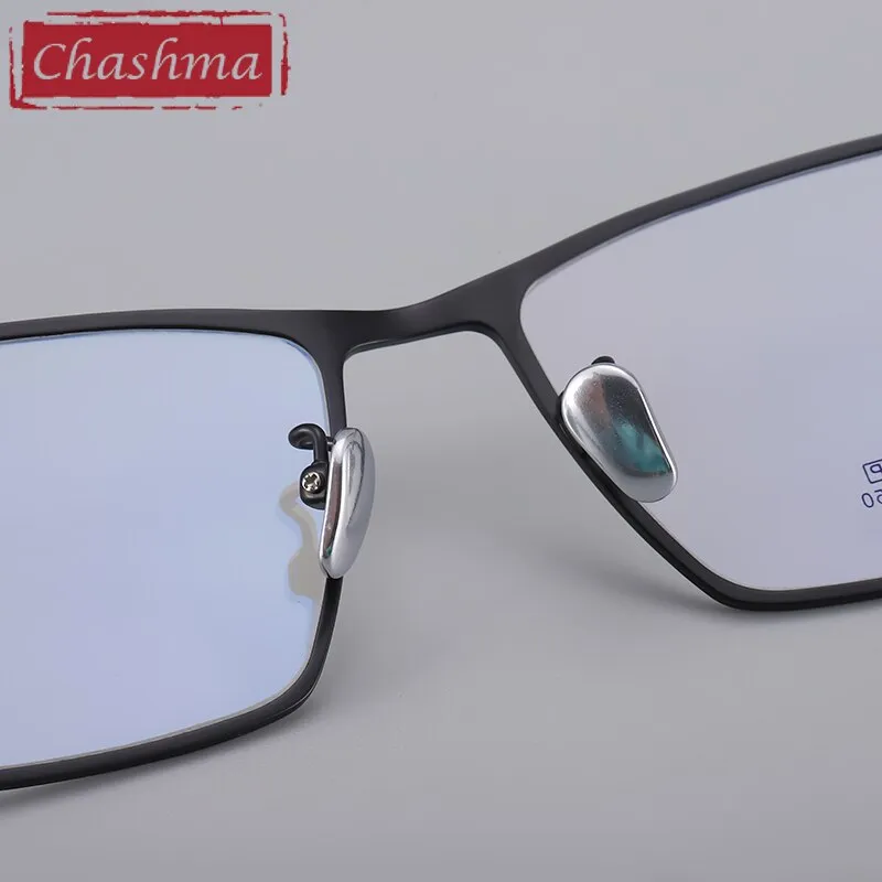 Chashma Ottica Men's Full Rim Oversized Square Titanium Eyeglasses 2060