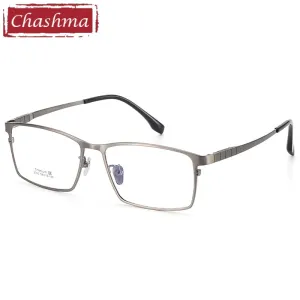 Chashma Ottica Men's Full Rim Oversized Square Titanium Eyeglasses 2060