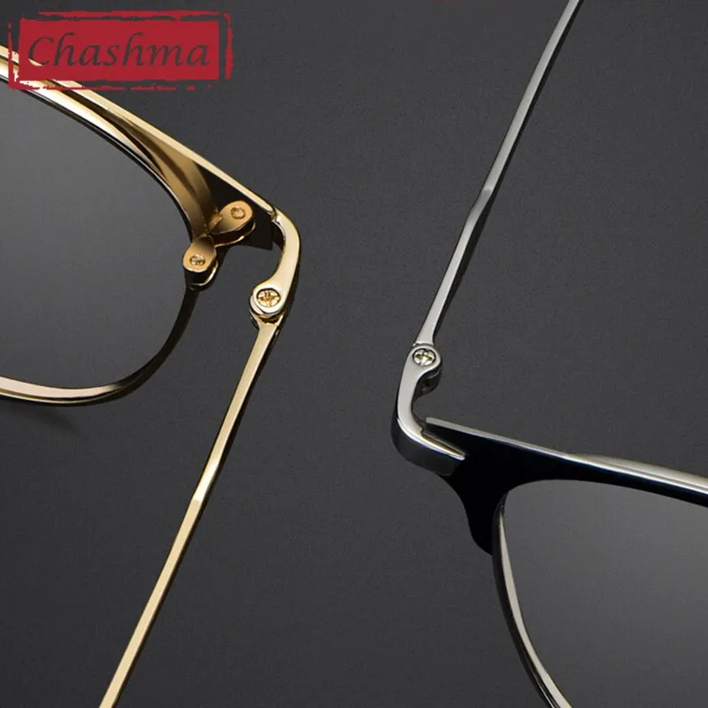 Chashma Ottica Unisex Full Rim Square Round Alloy Eyeglasses 3389