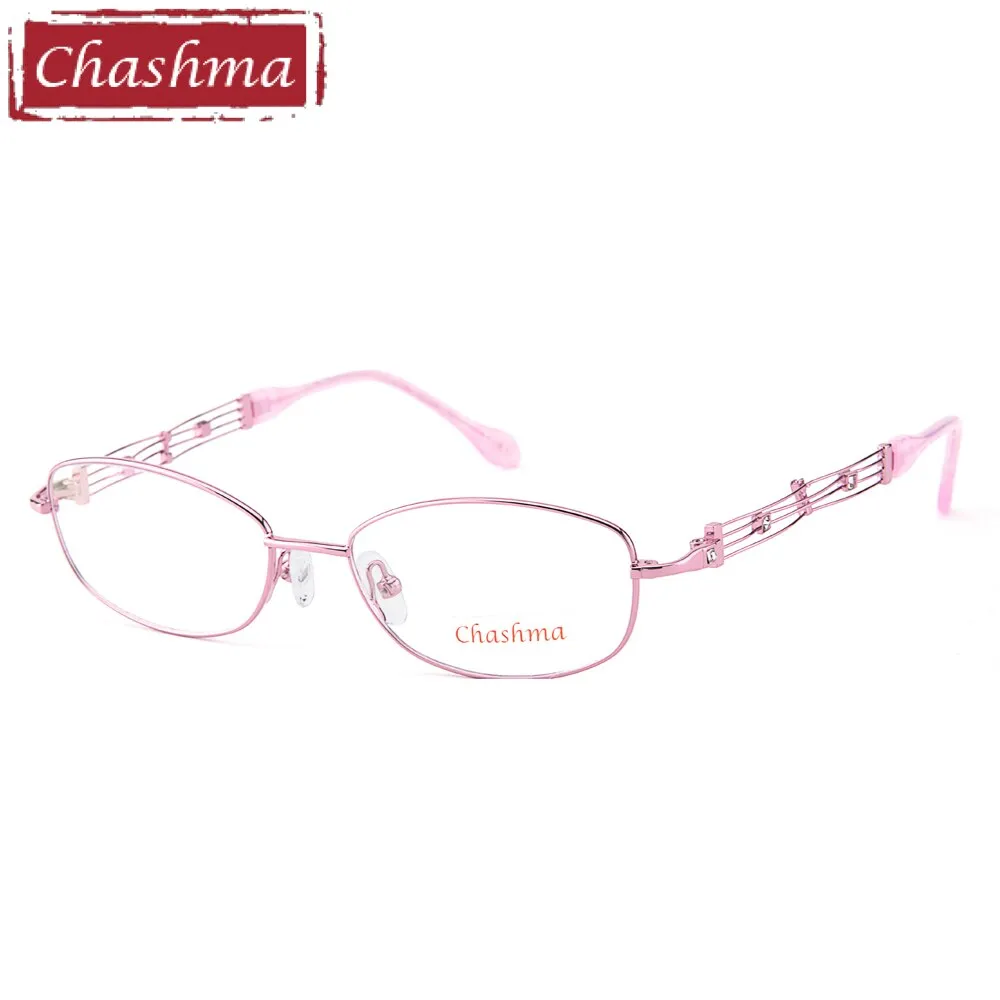 Chashma Ottica Women's Full Rim Oval Alloy Eyeglasses 2528
