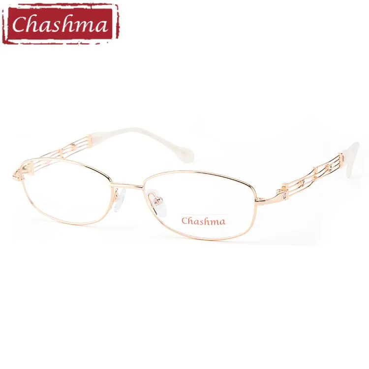 Chashma Ottica Women's Full Rim Oval Alloy Eyeglasses 2528