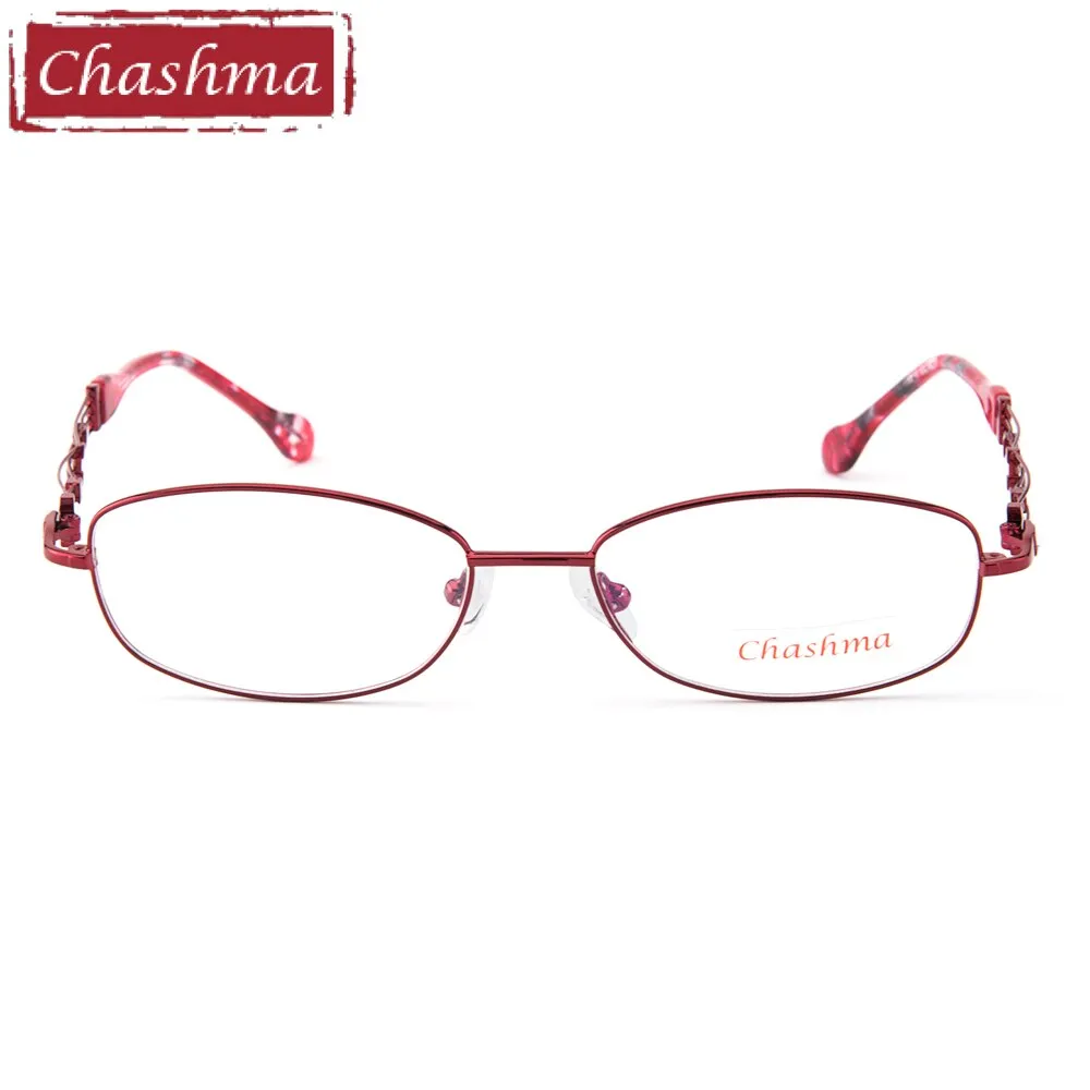 Chashma Ottica Women's Full Rim Oval Alloy Eyeglasses 2528