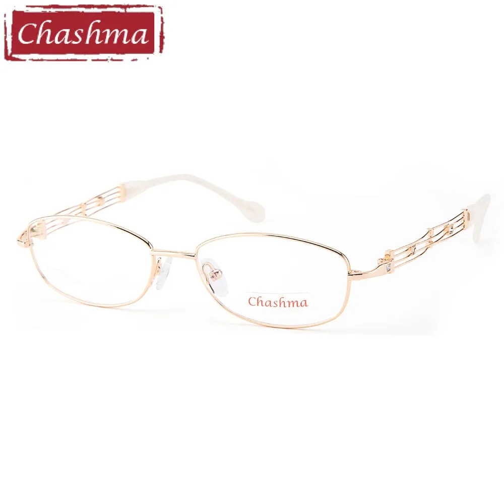 Chashma Ottica Women's Full Rim Oval Alloy Eyeglasses 2528