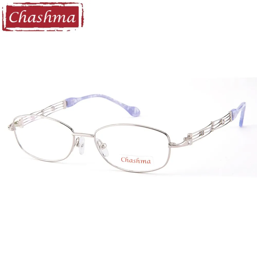 Chashma Ottica Women's Full Rim Oval Alloy Eyeglasses 2528