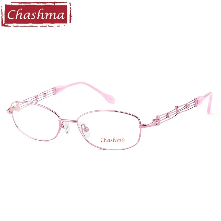Chashma Ottica Women's Full Rim Oval Alloy Eyeglasses 2528