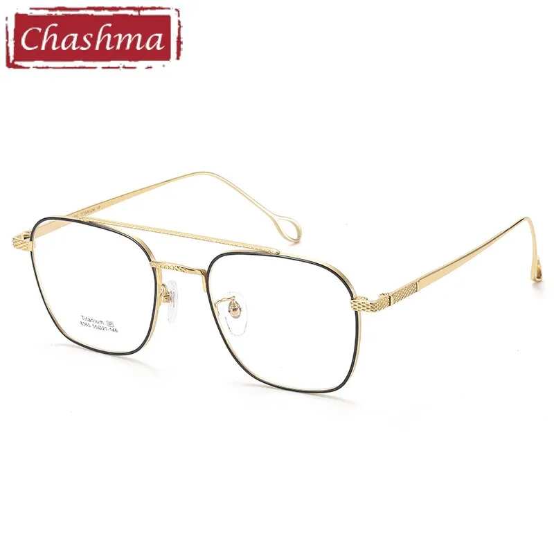 Chashma Unisex Square Full Rim Titanium Eyeglasses 8365